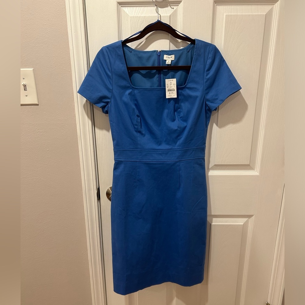 NWT J Crew Factory Size 4 Blue Dress